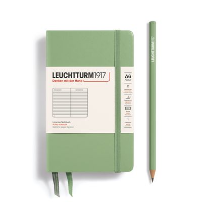 Leuchtturm1917 - A6 Pocket Notebook Ruled Sage