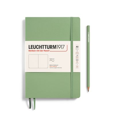 Leuchtturm1917 - A5 Softcover Plain Notebook Sage