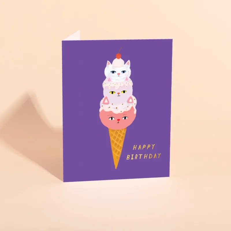 Gelato Birthday Card