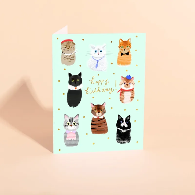 Party Cats Birthday Card