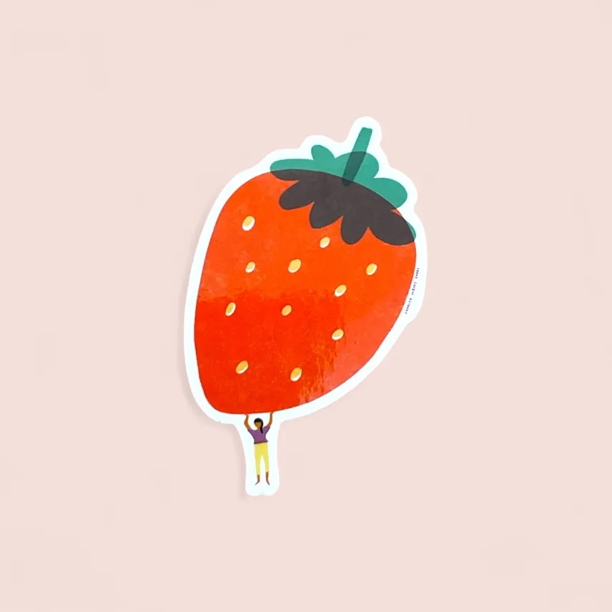 Fraise Die Cut Sticker