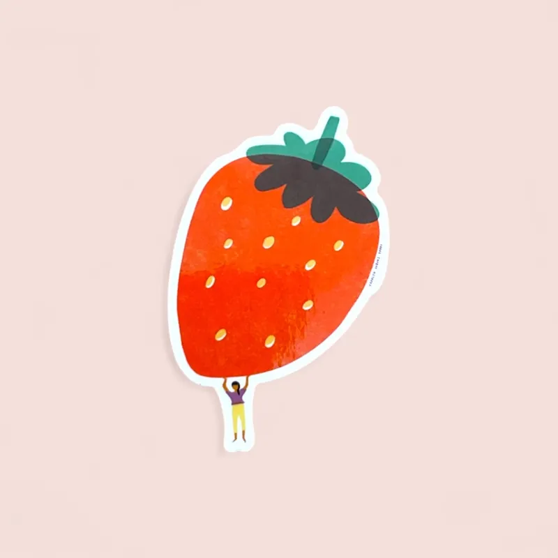 Fraise Die Cut Sticker