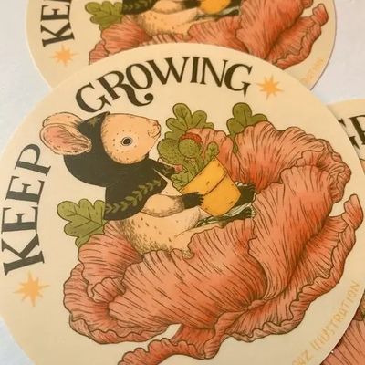 Keep Growing Sticker