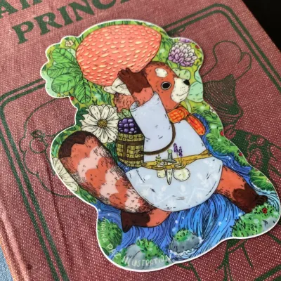 Strawberry Forager Sticker