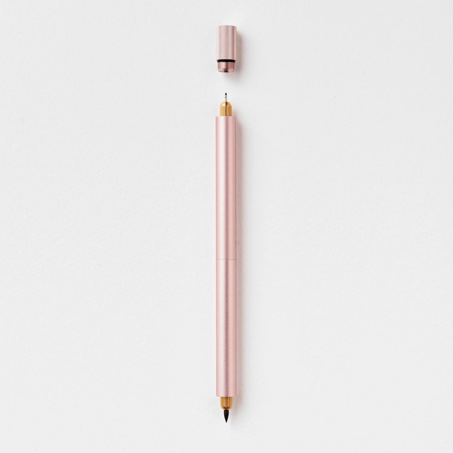 Tom's Studio Lumos Pro Refillable Duo Tip Pen - Rose Gold