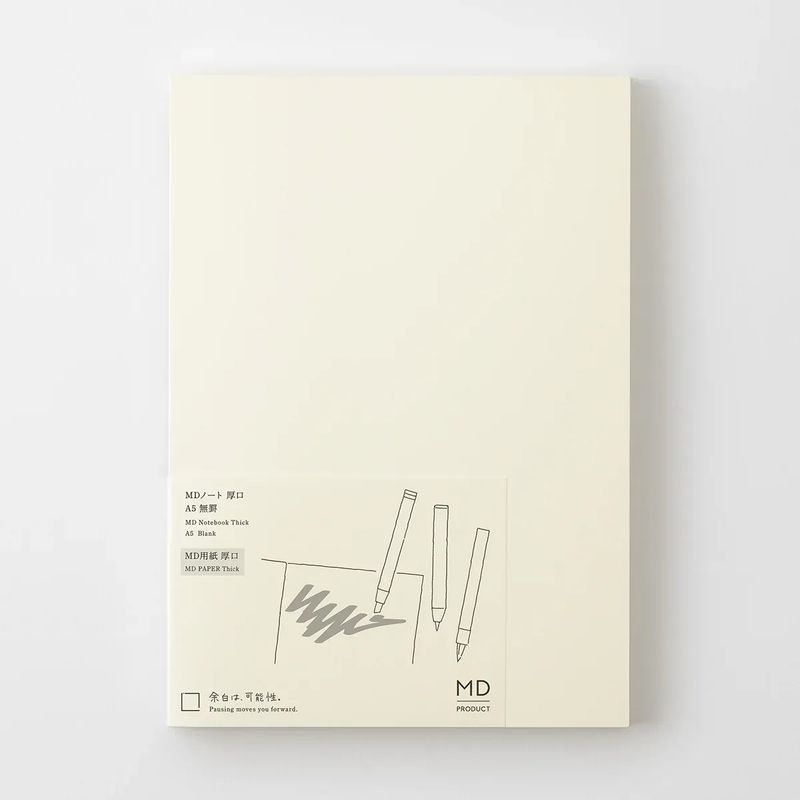 Midori MD Notebook - Thick - Blank - A5