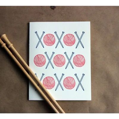 Love of Yarn Letterpress Card