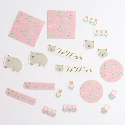 Wombat Flake Stickers