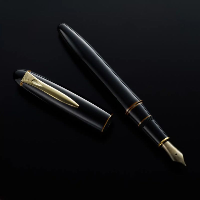 Platinum Izumo Tamenuri Biwatame (Tan) Fountain Pen