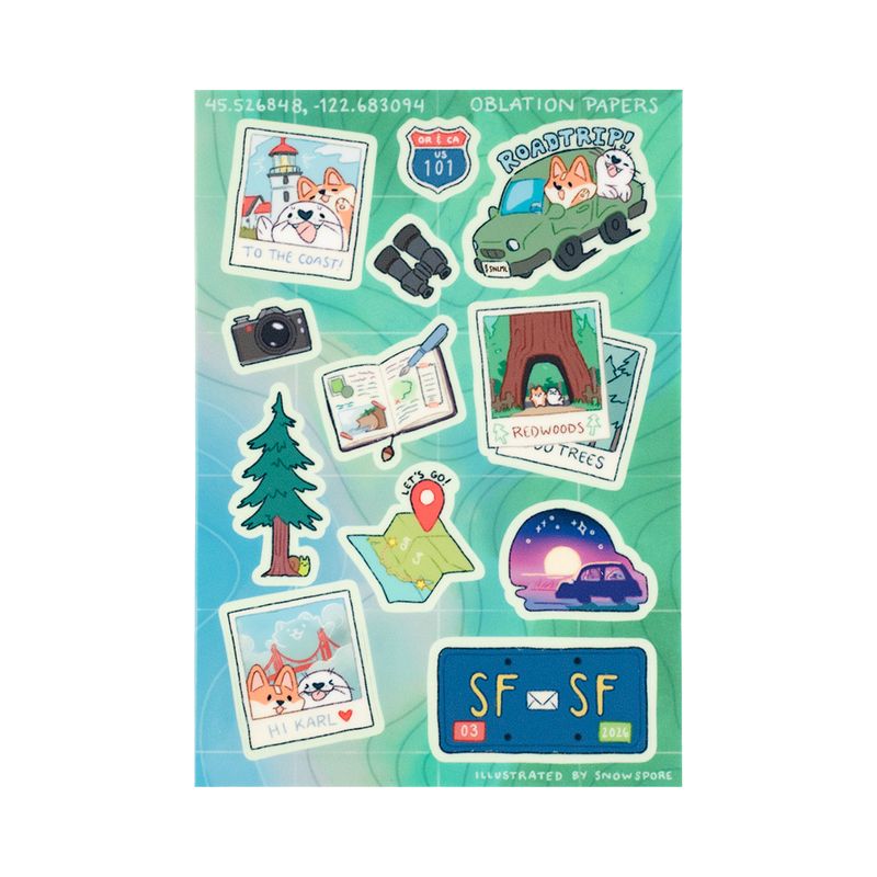 Oblation San Francisco Stationery Fest Sticker Sheet