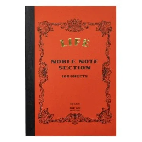 Life Noble Notebook B6 Blank - Orange