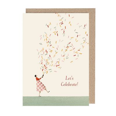 Glitter Bomb Girl (Let's Celebrate) Card