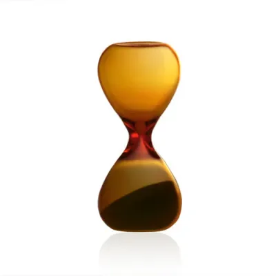 3 minute amber hourglass