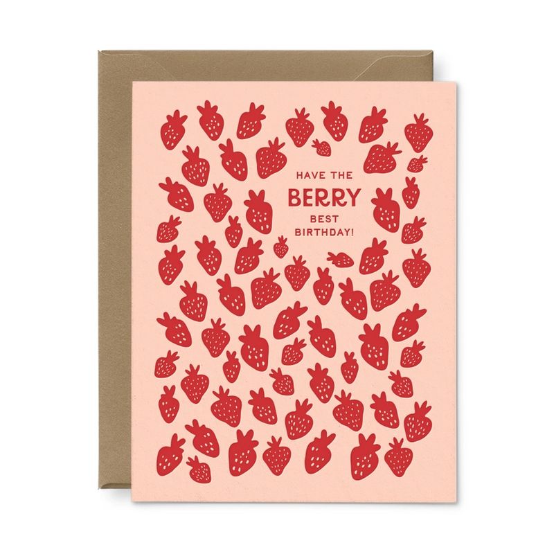 Berry Best Birthday Letterpress Card