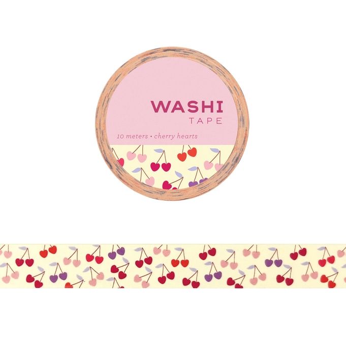 Cherry Hearts Washi Tape