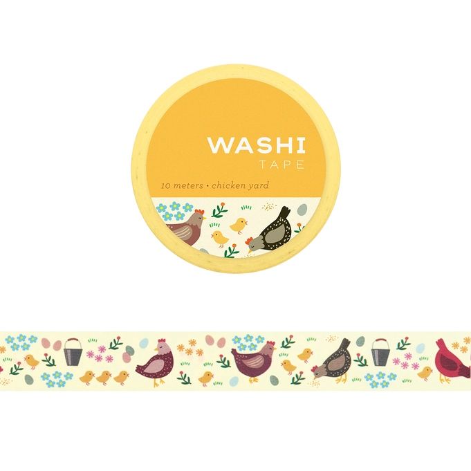 Chicken Yard Washi Tape