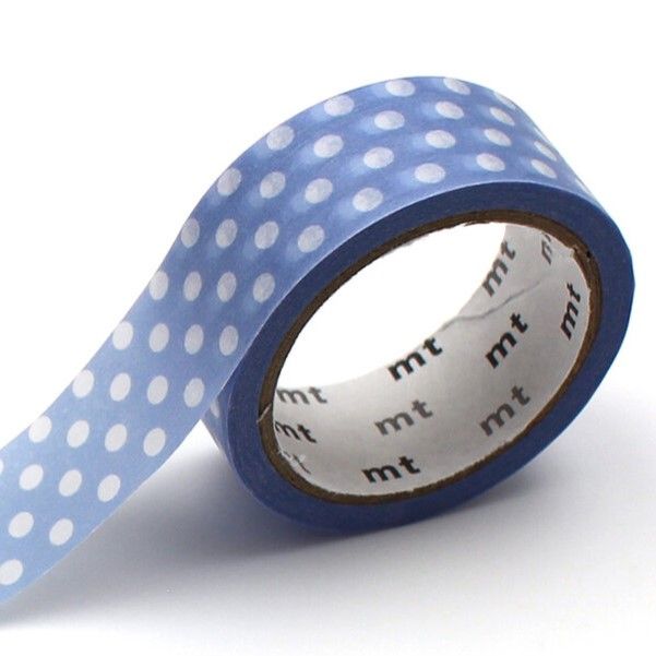 Dot Light Blue Purple Washi