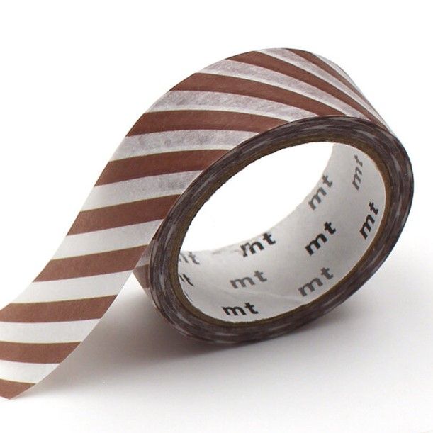 Stripe Brown Washi Tape