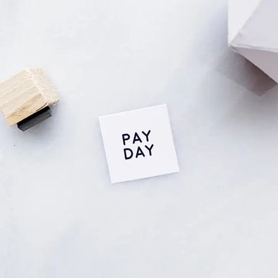 Pay Day Text Rubber Stamp