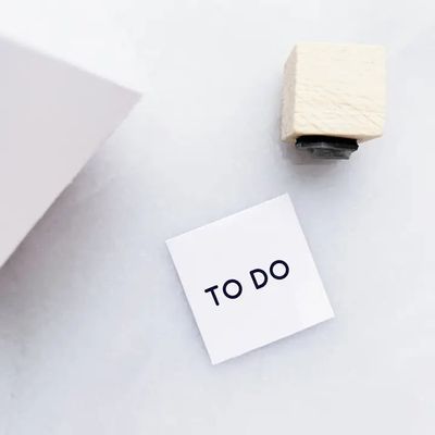To Do Text Rubber Stamp