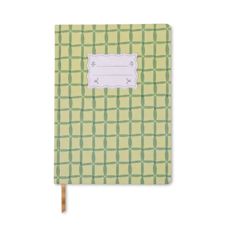 Tulip Jumbo Journal - Green Lattice