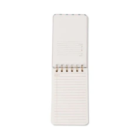 Tulip Twin Wire Notepad - Wavy Blue