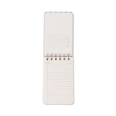 Tulip Twin Wire Notepad - Wavy Blue