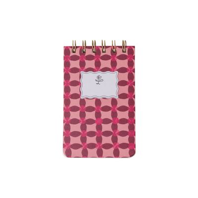 Tulip Twin Wire Notepad - Pinwheel Pink