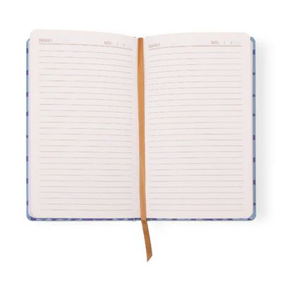 Tulip Medium Journal - Blue Lattice