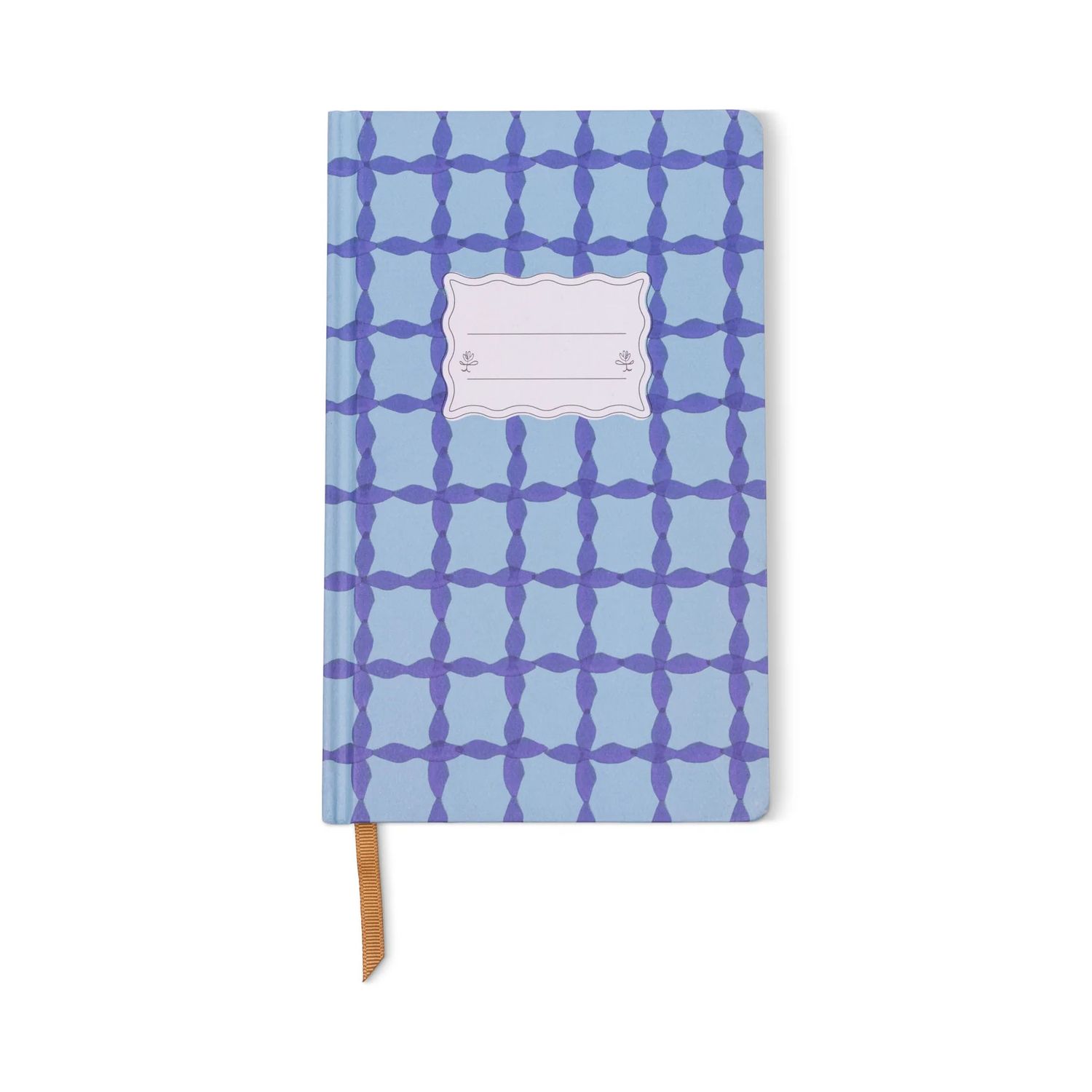 Tulip Medium Journal - Blue Lattice