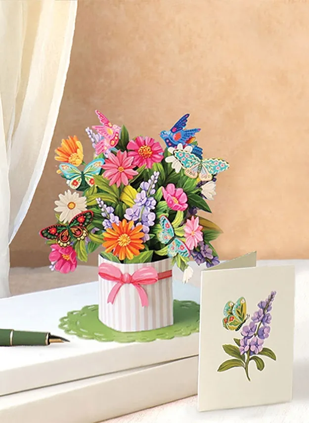 Mini Enchanted Garden Pop Up Card