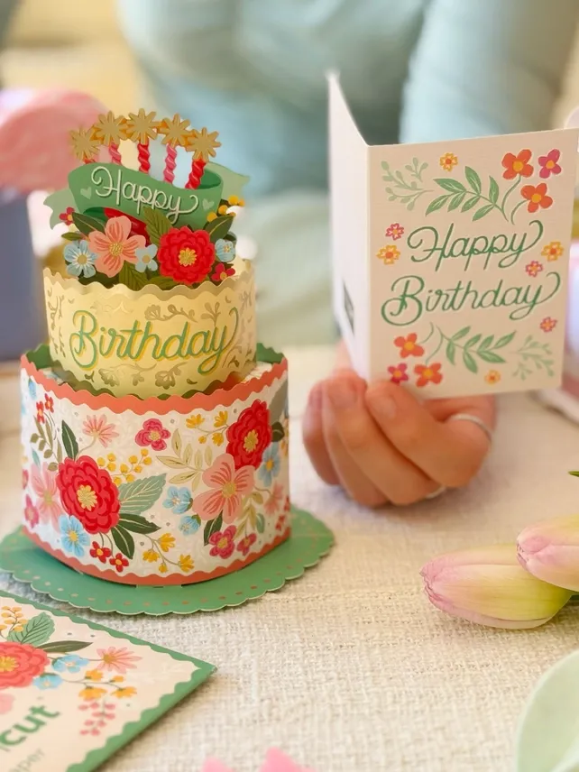Mini Blooming Birthday Pop Up Card
