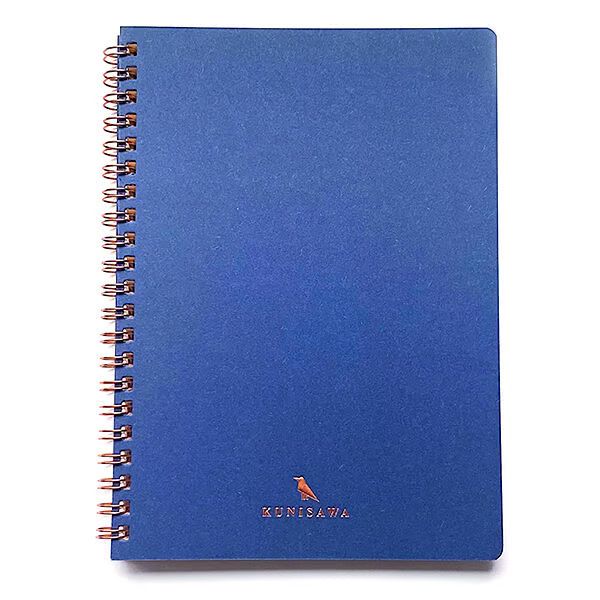 Kunisawa - A5 Find Ring Notebook - Indigo, Grid