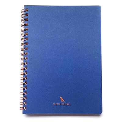 Kunisawa - A5 Find Ring Notebook - Indigo, Grid