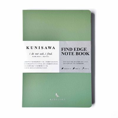 Kunisawa - Find Edge Notebook - Wasabi, Dot Grid