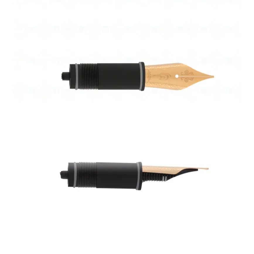 Nahvalur Stainless Steel Plastic Feed Rose Gold Plate No. 6 Fountain Pen Nib