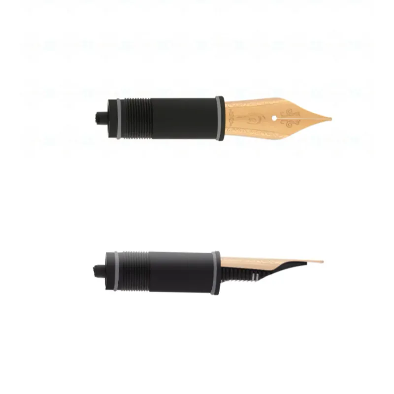 Nahvalur Stainless Steel Plastic Feed Rose Gold Plate No. 6 Fountain Pen Nib