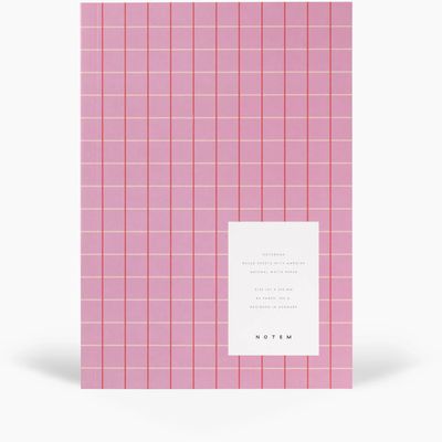 Notem Studio Vita Notebook, Medium - Rose Grid