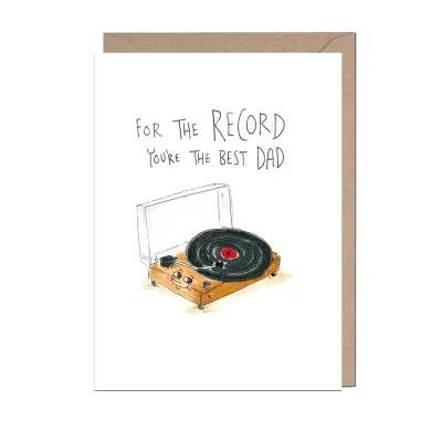 Record Best Father's Day Card