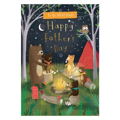 Dad Camping Father's Day Card