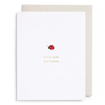Little Card Big Thanks Card
