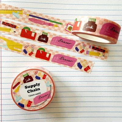 Stationery Store Day Supply Chain Regular Washi Tape