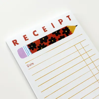 Stationery Store Day Receipt Notepad