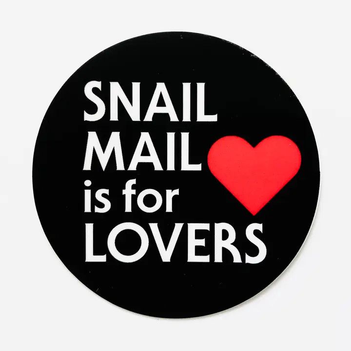 Snail Mail Is For Lovers ❤️ Sticker
