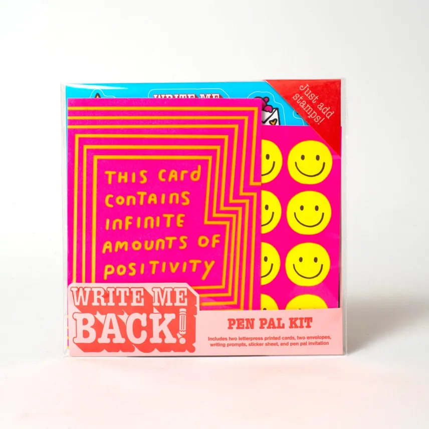 Positivity + Smiles Letter Writing Write Me Back Pen Pal Kit
