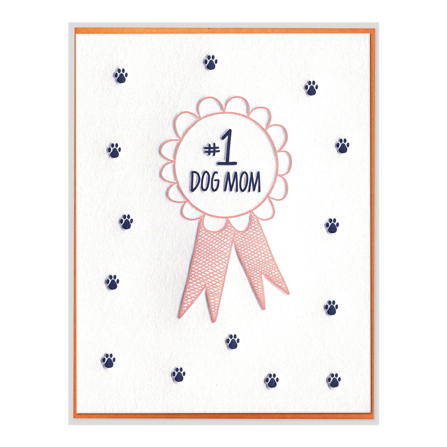 Dog Mom Mother's Day Letterpress Card