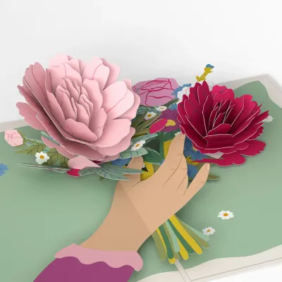 Charming Flower Bunch Pop-Up