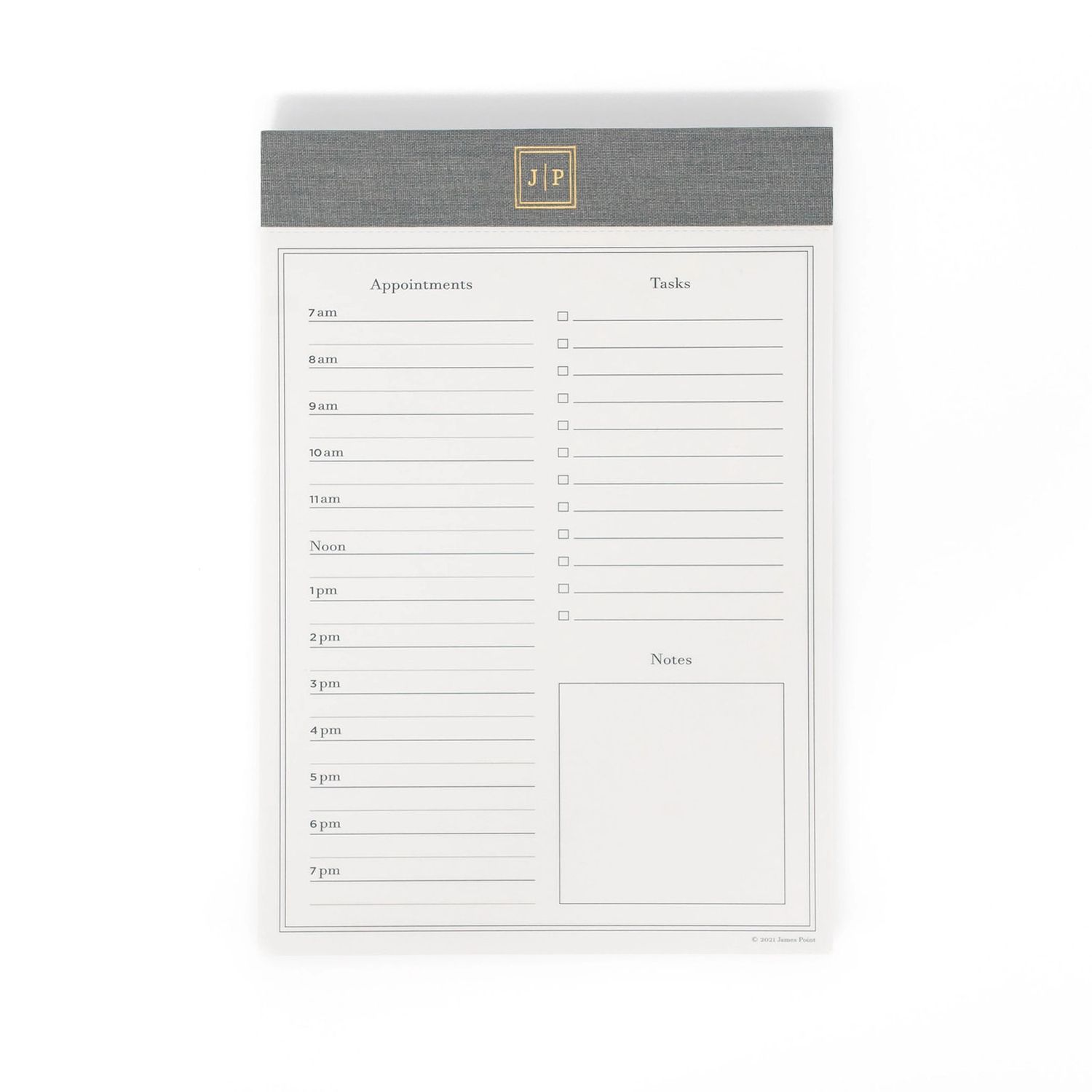 Daily Tasker Notepad - Storm Cloud