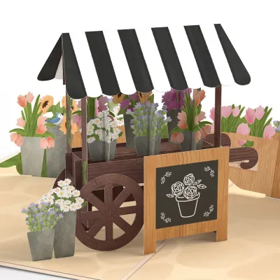 Flower Cart Pop-Up Card
