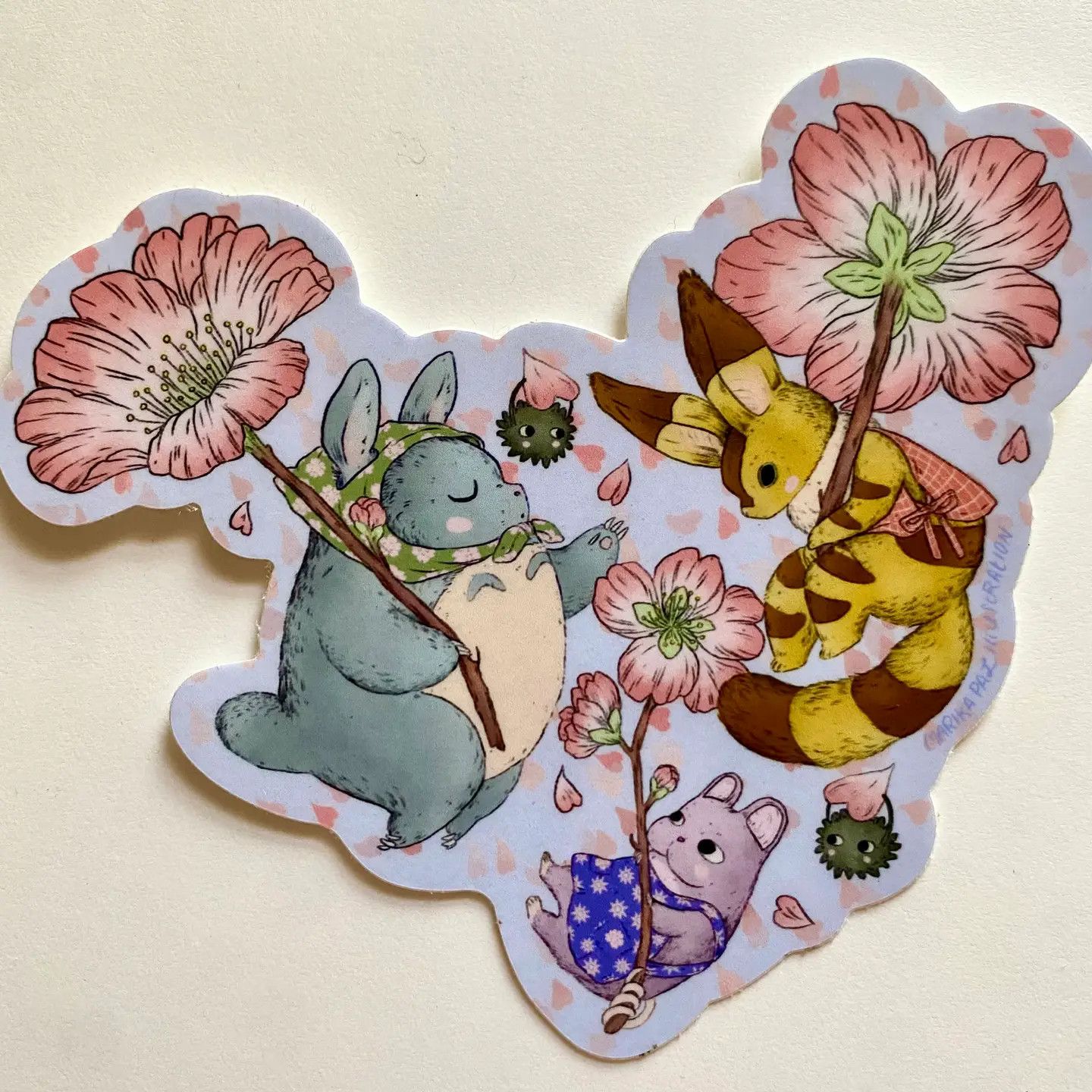 Cherry Blossom Friends Sticker